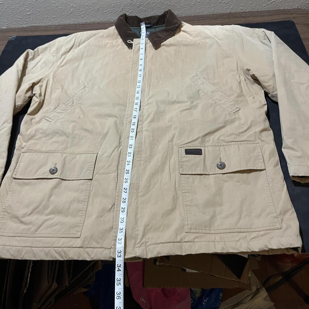 Vintage Polo Ralph Lauren Jacket Men 2X Brown Corduroy Collar Quilted Lined Coat - Picture 5 of 9